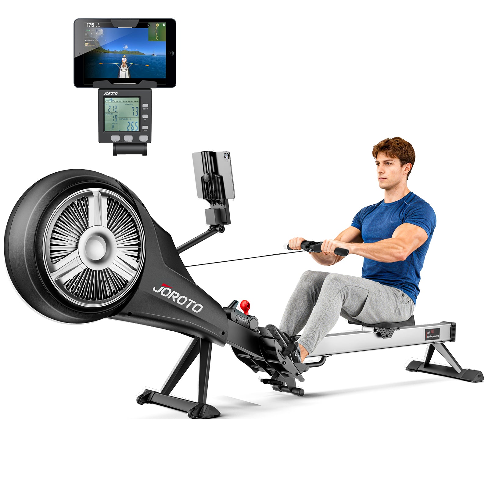 JOROTO MR60 – Patentiertes Rudergerät mit Dual-Widerstand | Luft & Magnet