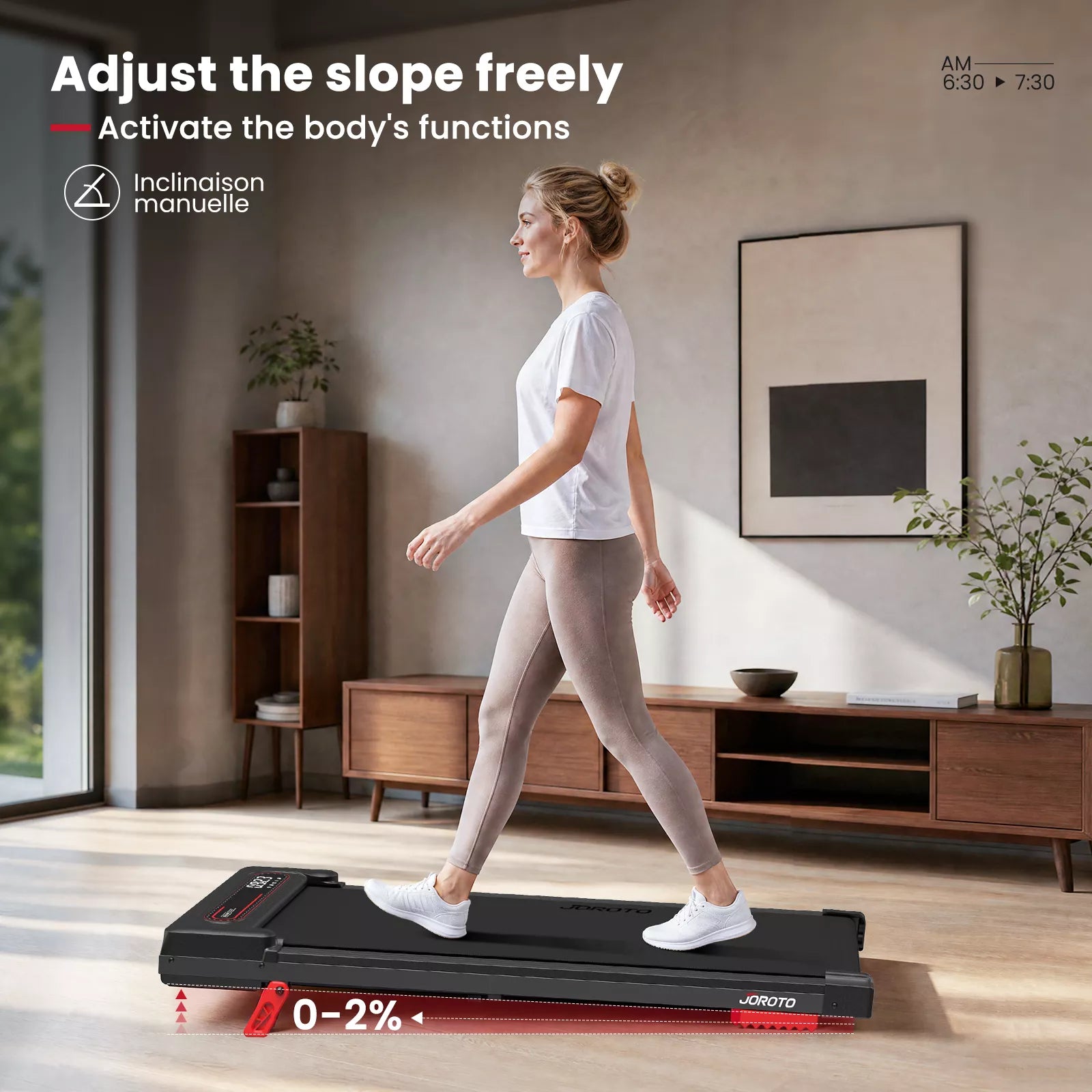 JOROTO F10 összecsukható futópad – Csendes 2,5 LE motor, 10 km/h, önkenő rendszer, 120 kg teherbírás