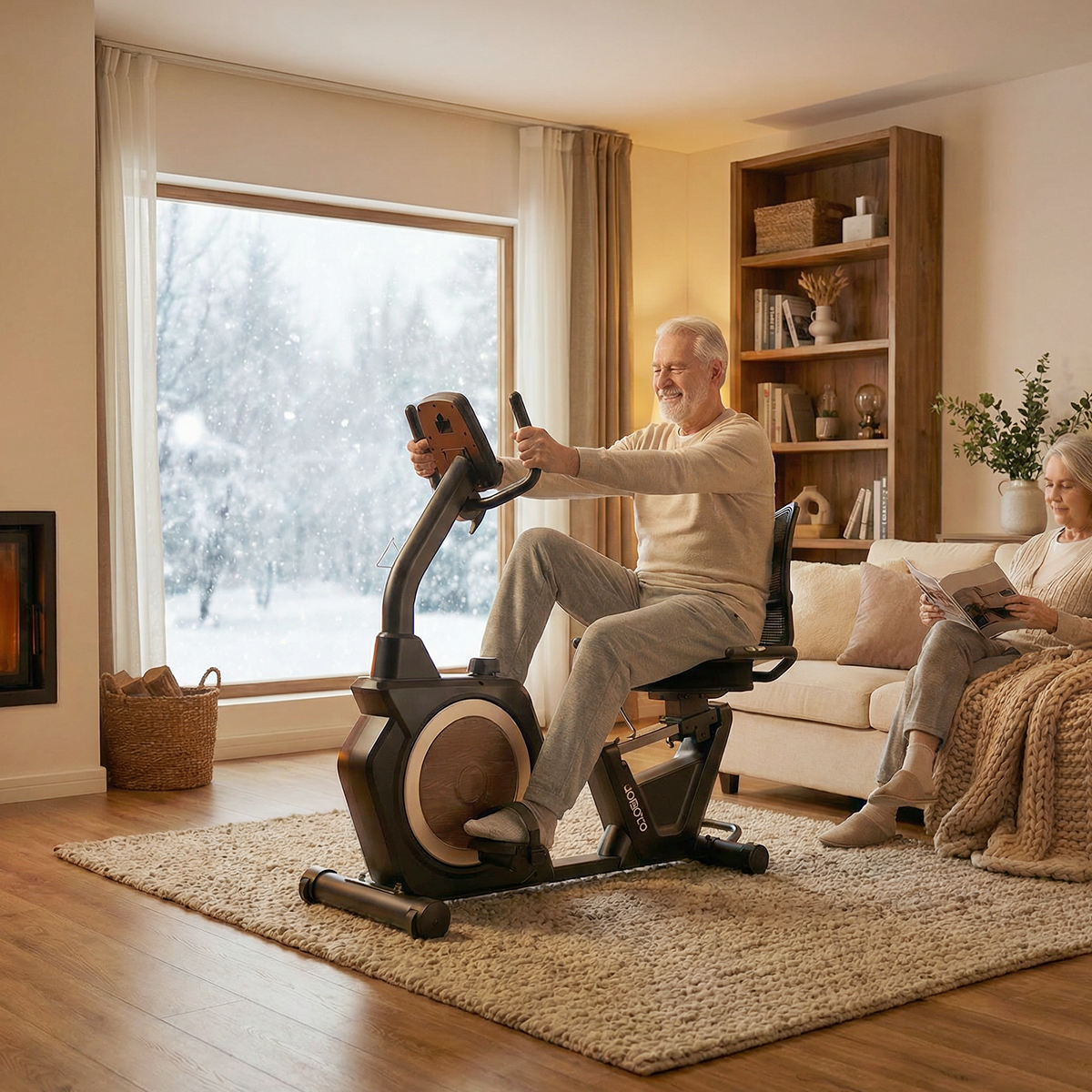 JOROTO JH50 Recumbent Exercise Bike – Magnetic Resistance, 16 Levels, 180 kg Capacity
