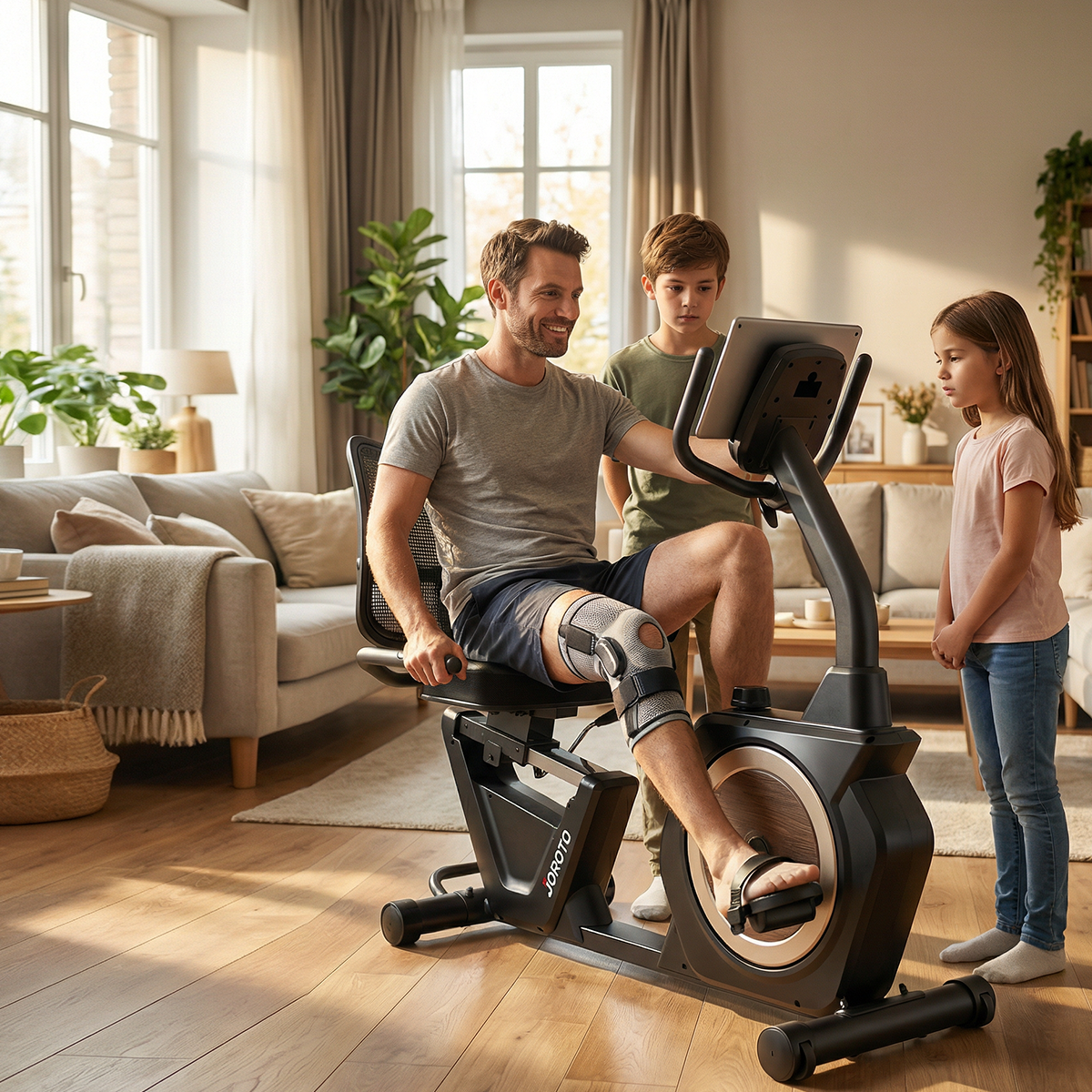 JOROTO JH50 Recumbent Exercise Bike – Magnetic Resistance, 16 Levels, 180 kg Capacity