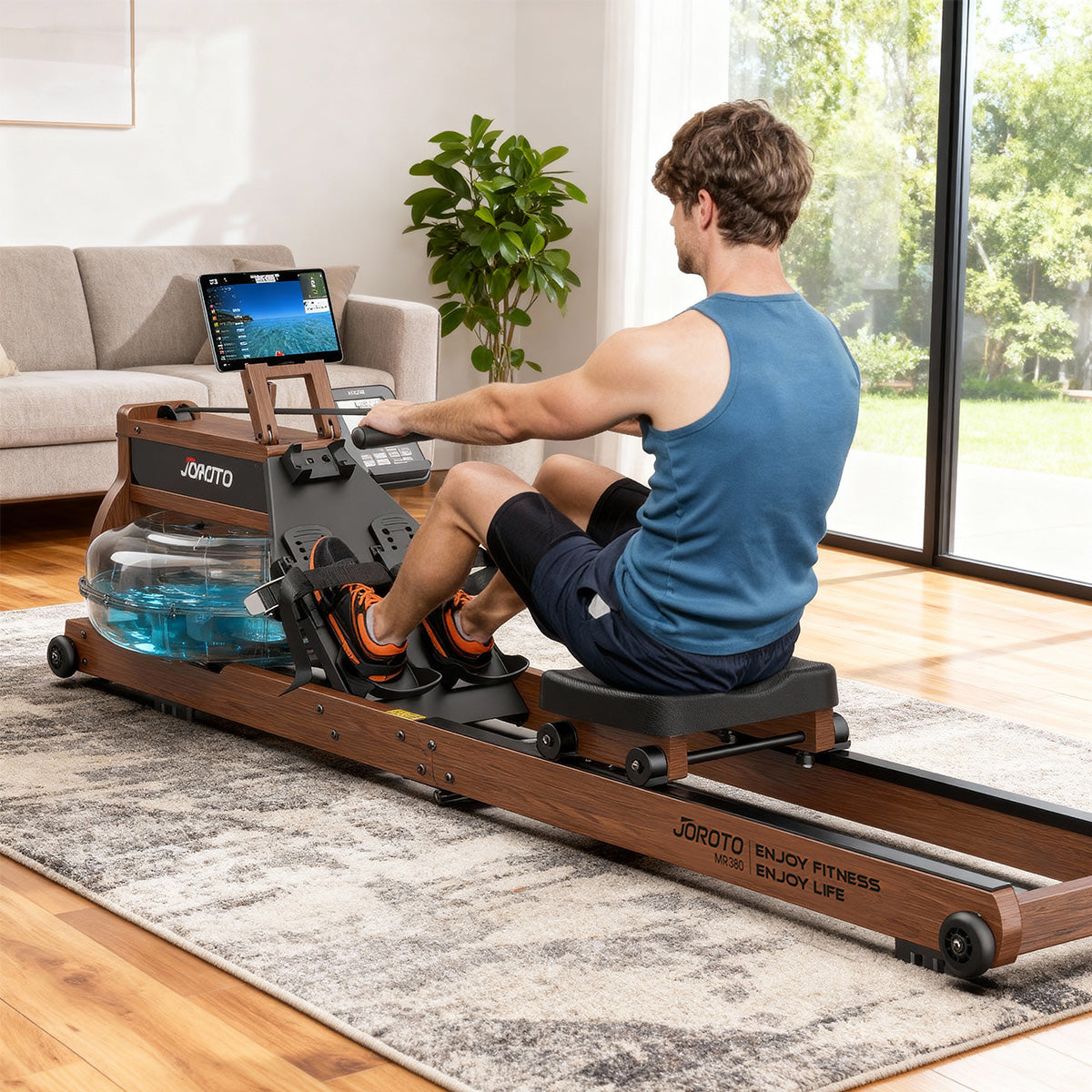 JOROTO MR380 Luxus-Rudergerät mit Wasserwiderstand