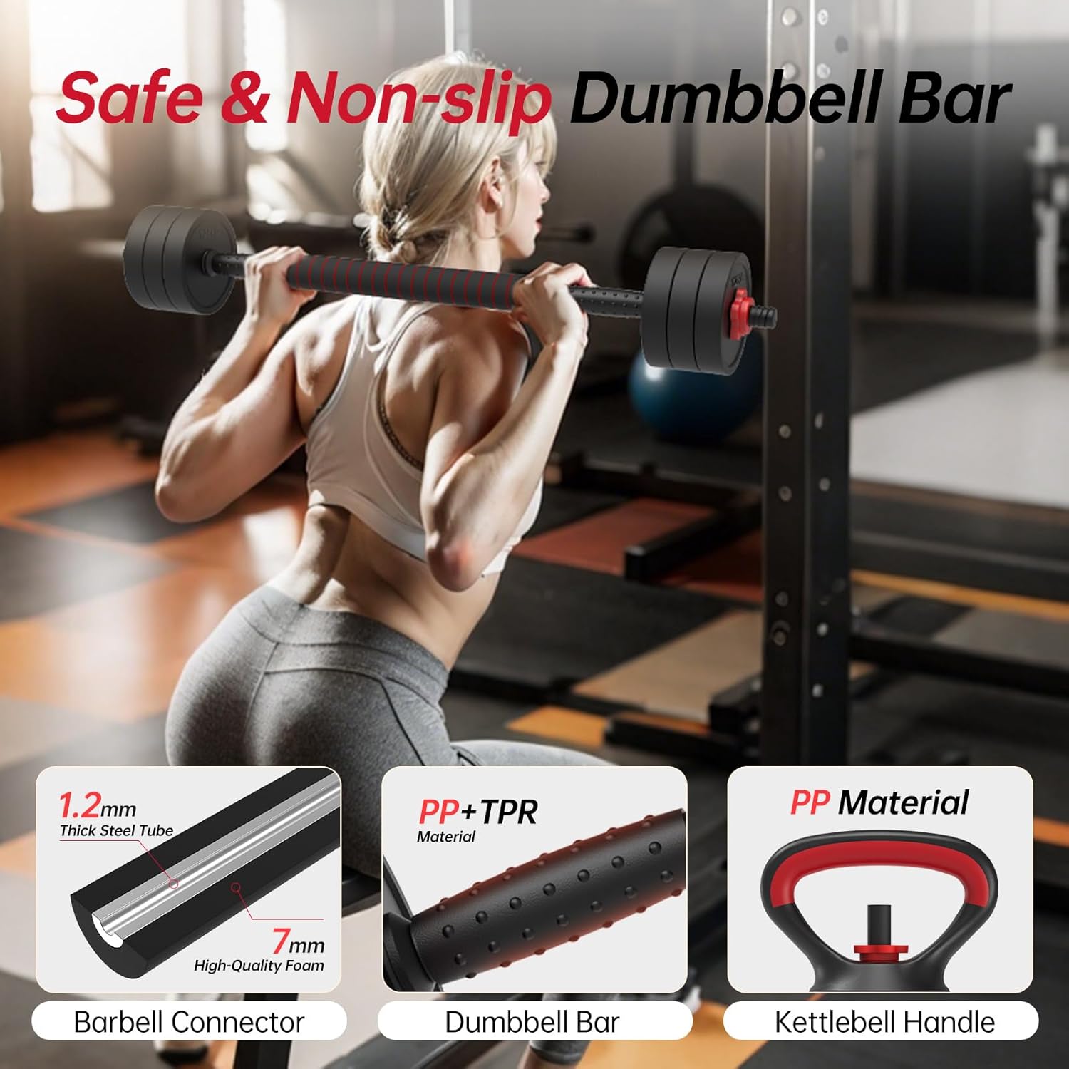 JOROTO JD10 Verstellbares 4-in-1 Hantelset