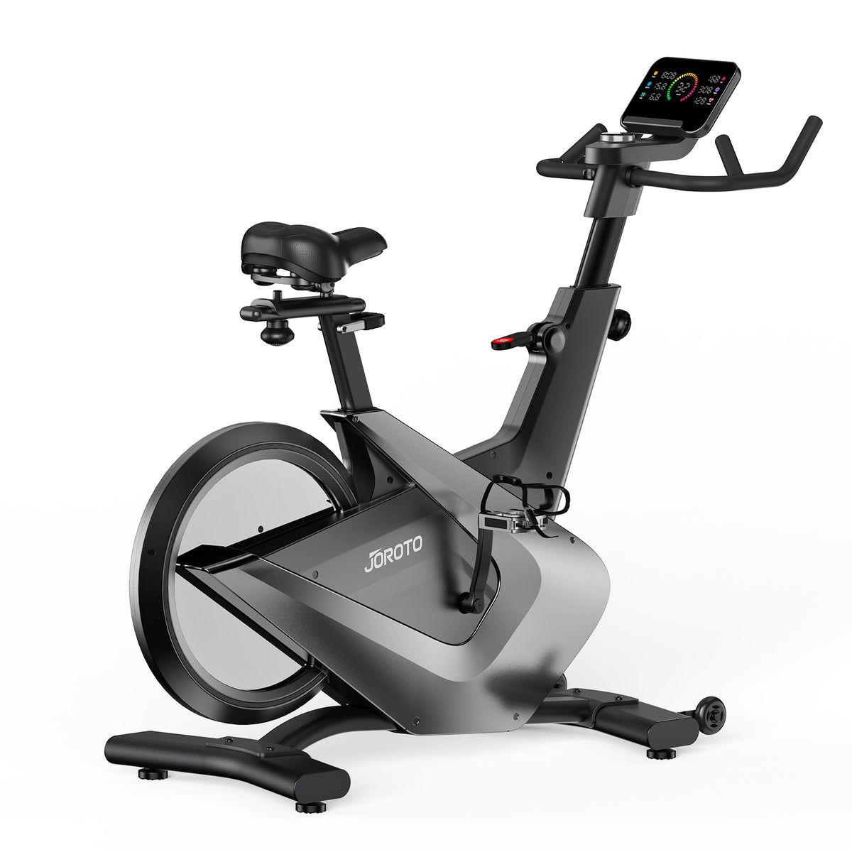 JOROTO JK50 Indoor Cycling Bike – 18 kg Flywheel, 32-Level Magnetic Resistance, Bluetooth & Self-Powered System