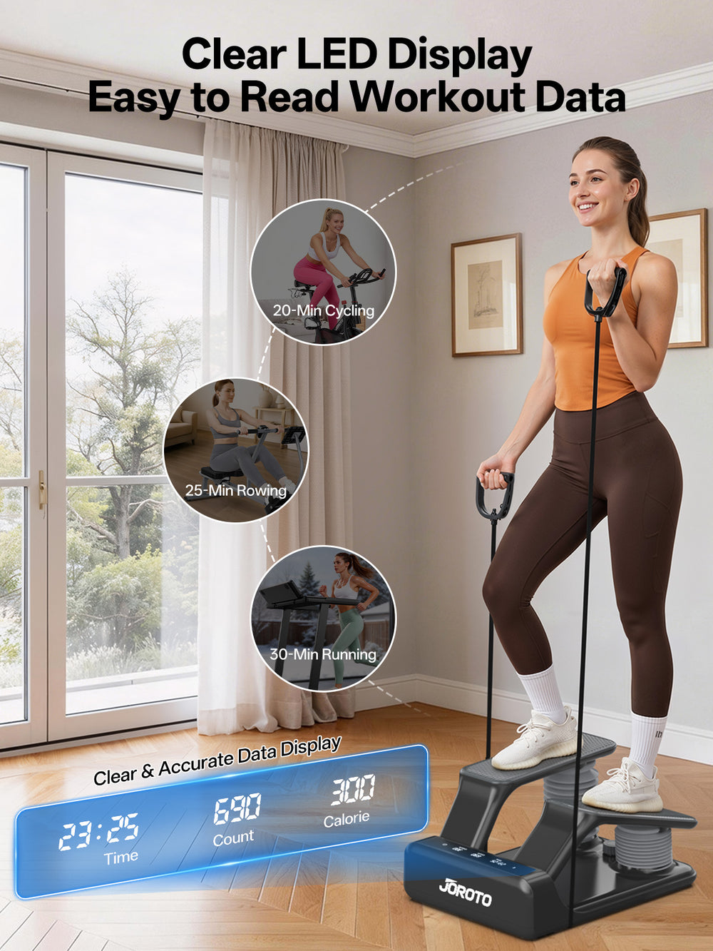 JOROTO JS300 Air Resistance Mini Stepper