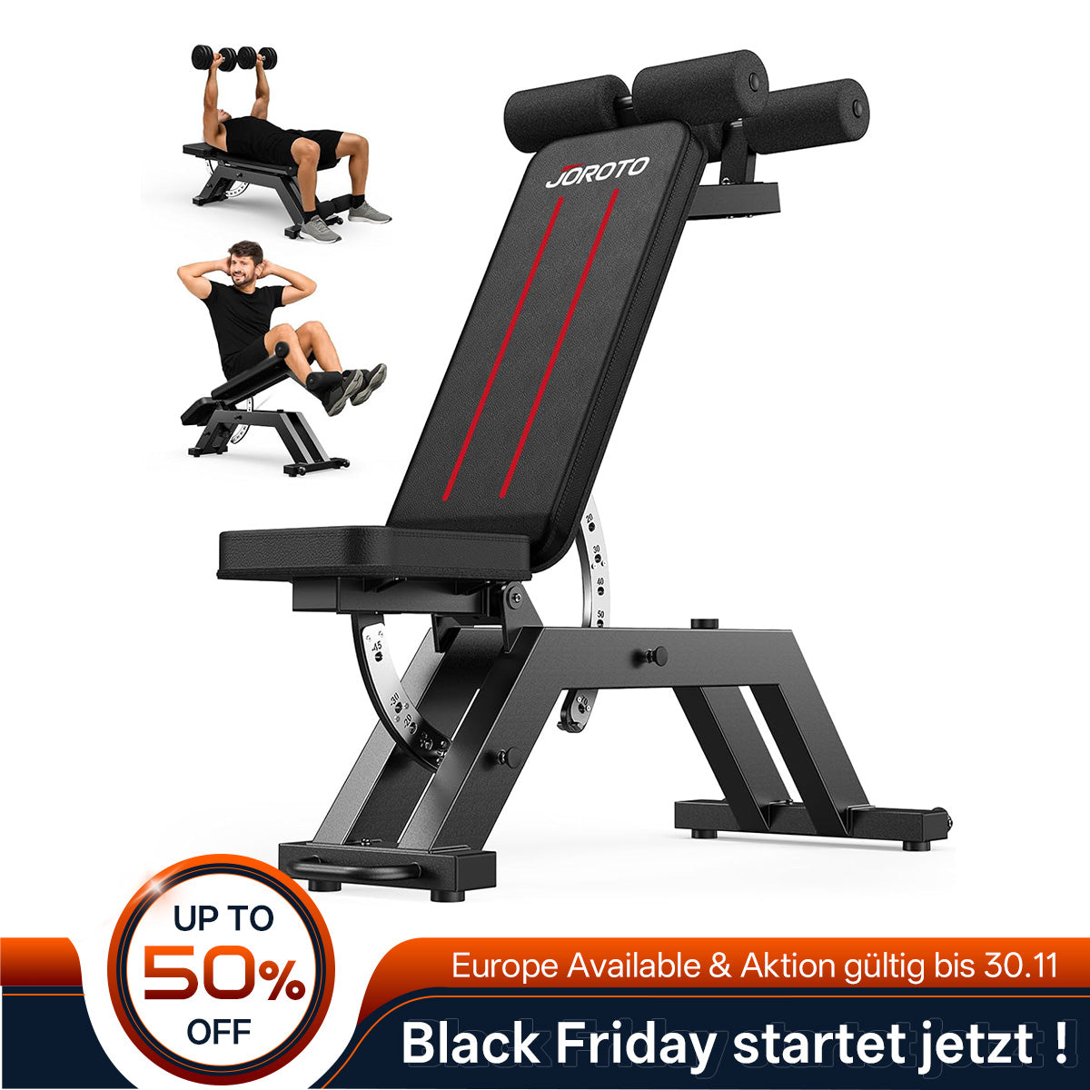 JOROTO MD70 Verstellbare Hantelbank