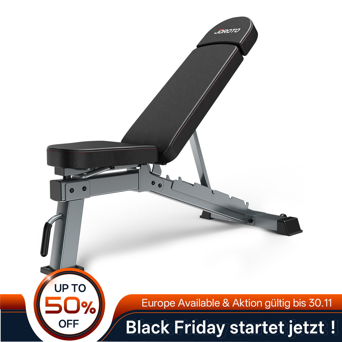 JOROTO MD80 Elite Hantelbank mit verstellbarem Gewicht