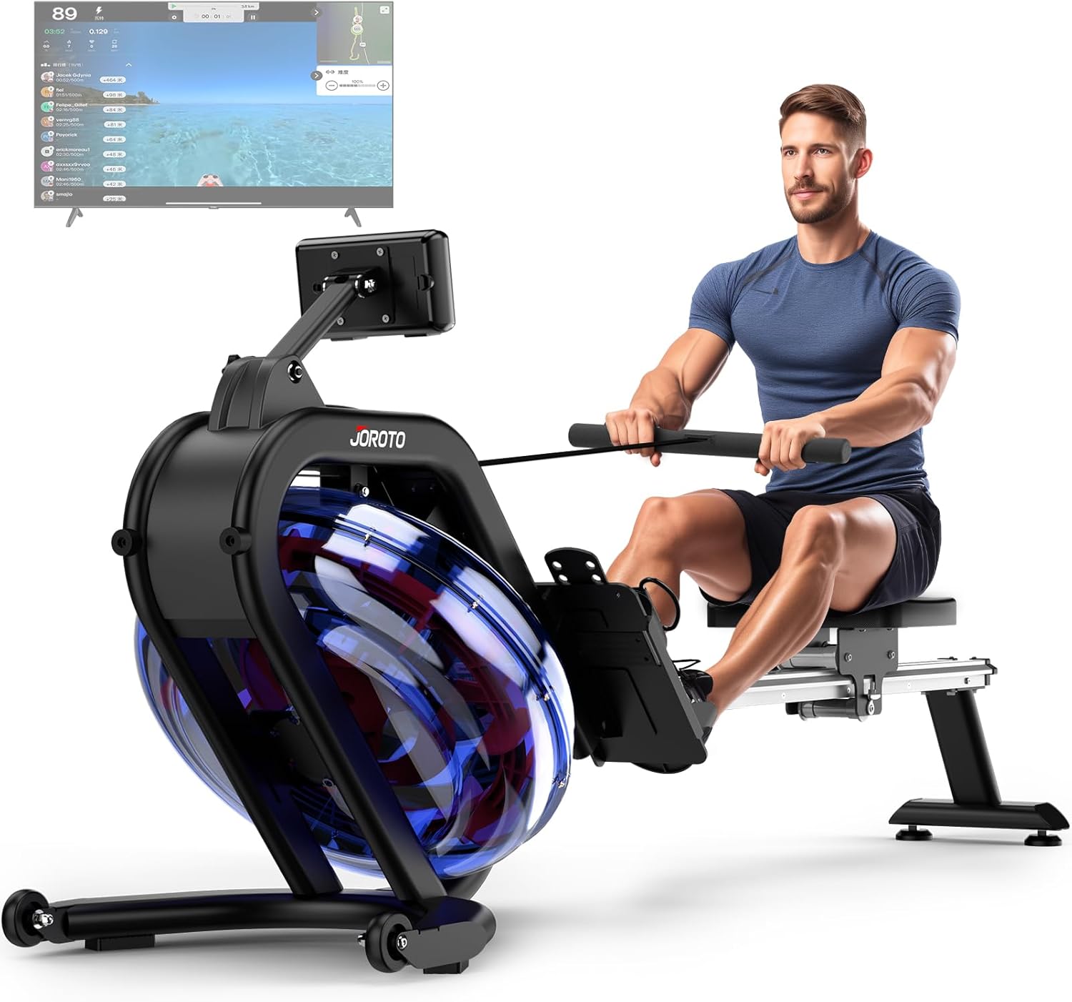 JOROTO MR19 Wasser-Rudergerät mit 28-L-Tank & Bluetooth-App