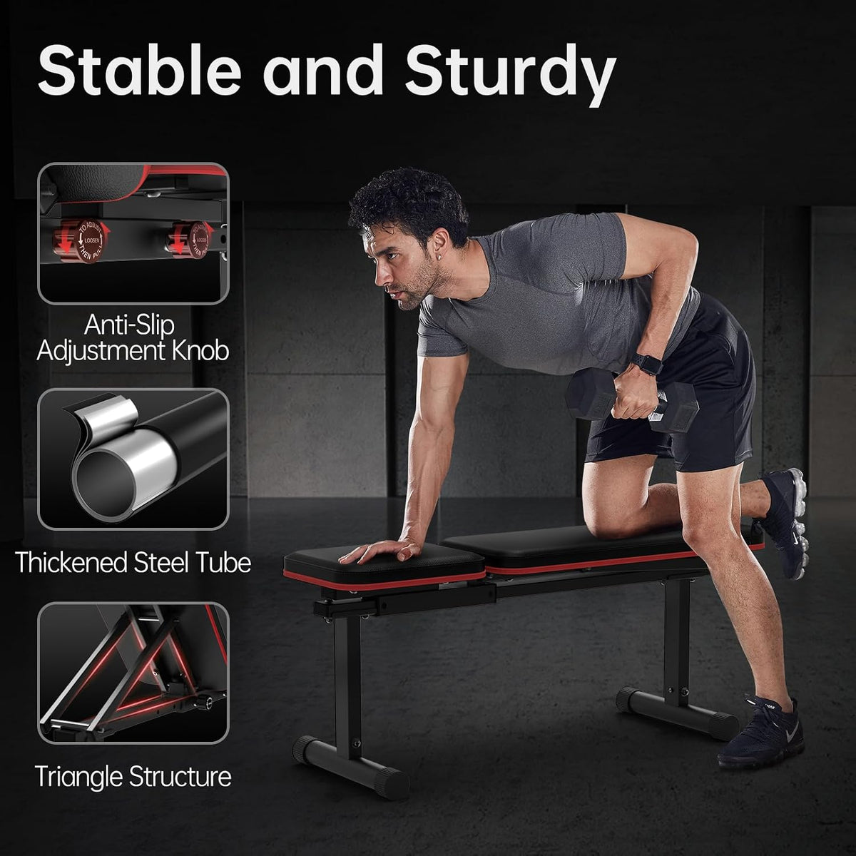 JOROTO Pasyou PB300 Adjustable Weight Bench 2 in 1