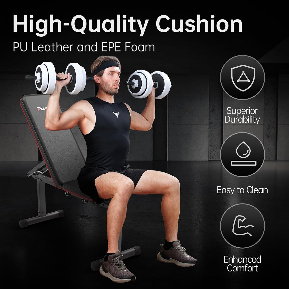 JOROTO Pasyou PB300 Adjustable Weight Bench 2 in 1