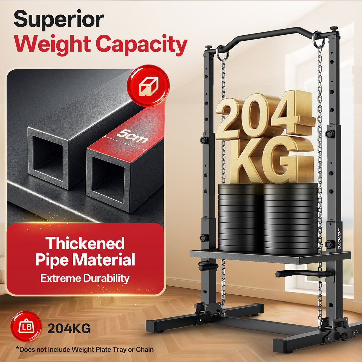 JOROTO JU30 húzódzkodó állvány – összecsukható húzódzkodó és tolódzkodó állomás