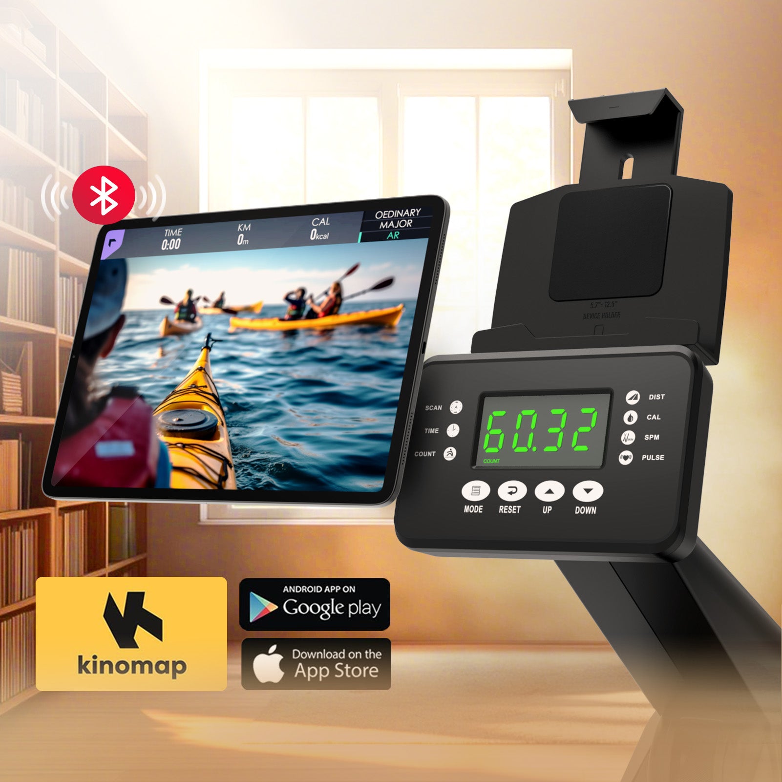 JOROTO MR55 Luft-Magnet Dualwiderstands-Rudergerät