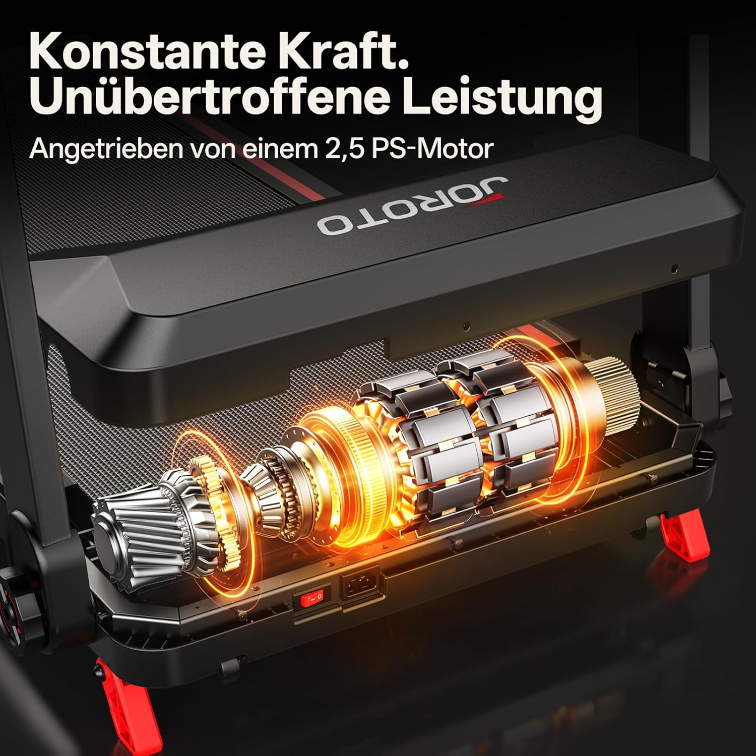 JOROTO F20PRO összecsukható futópad – 2,5 LE csendes motorral, 8% dőlésszöggel, 1–12 km/h sebességgel és LED kijelzővel