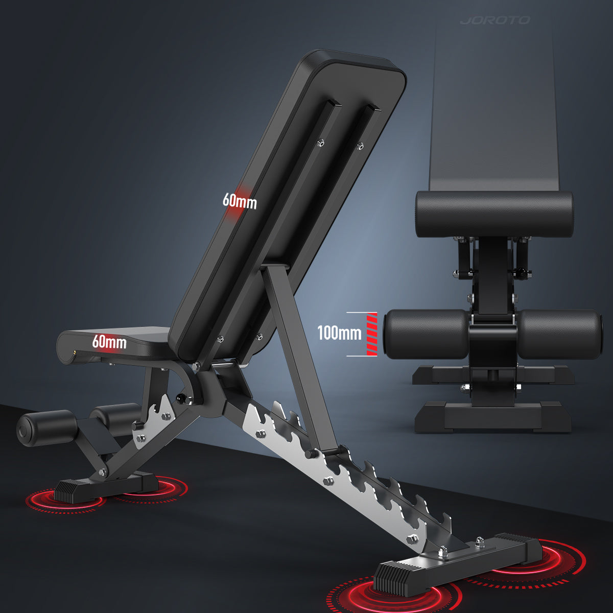 JOROTO MD60 Utility Adjustable Weight Bench