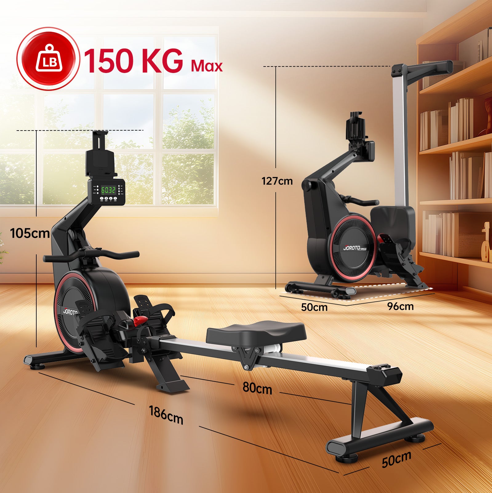 JOROTO MR55 Luft-Magnet Dualwiderstands-Rudergerät