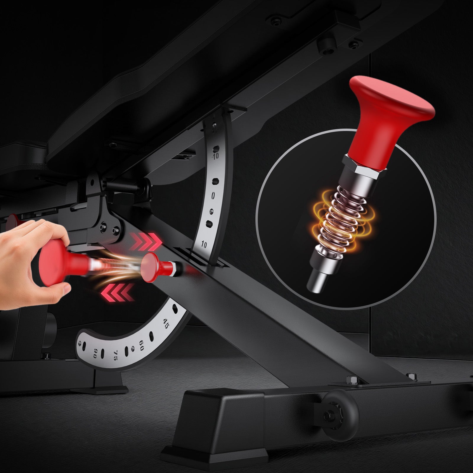 JORODO MD65 Verstellbare Hantelbank