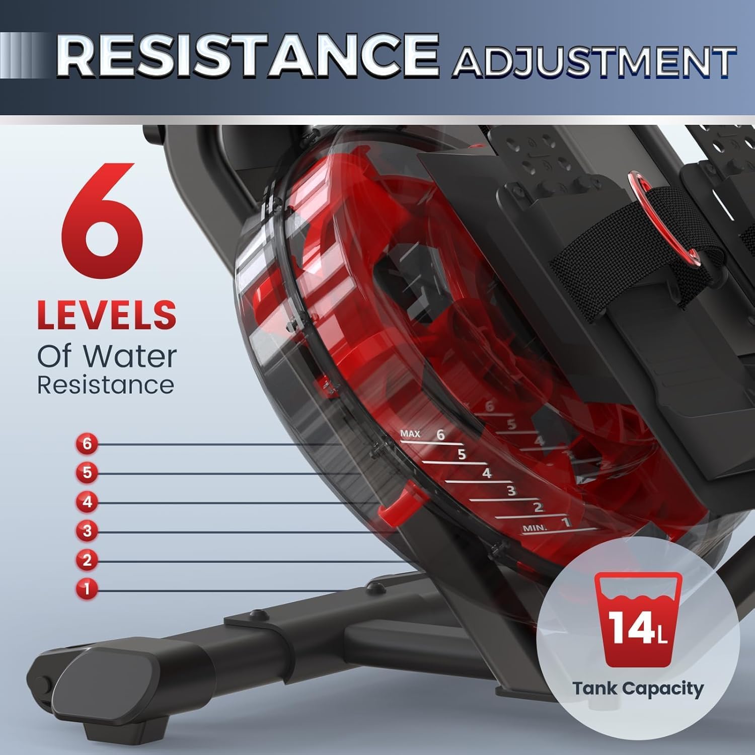 JOROTO MR26 YAMO-serie waterroeier – opvouwbare roeier voor thuis voor een full-body workout