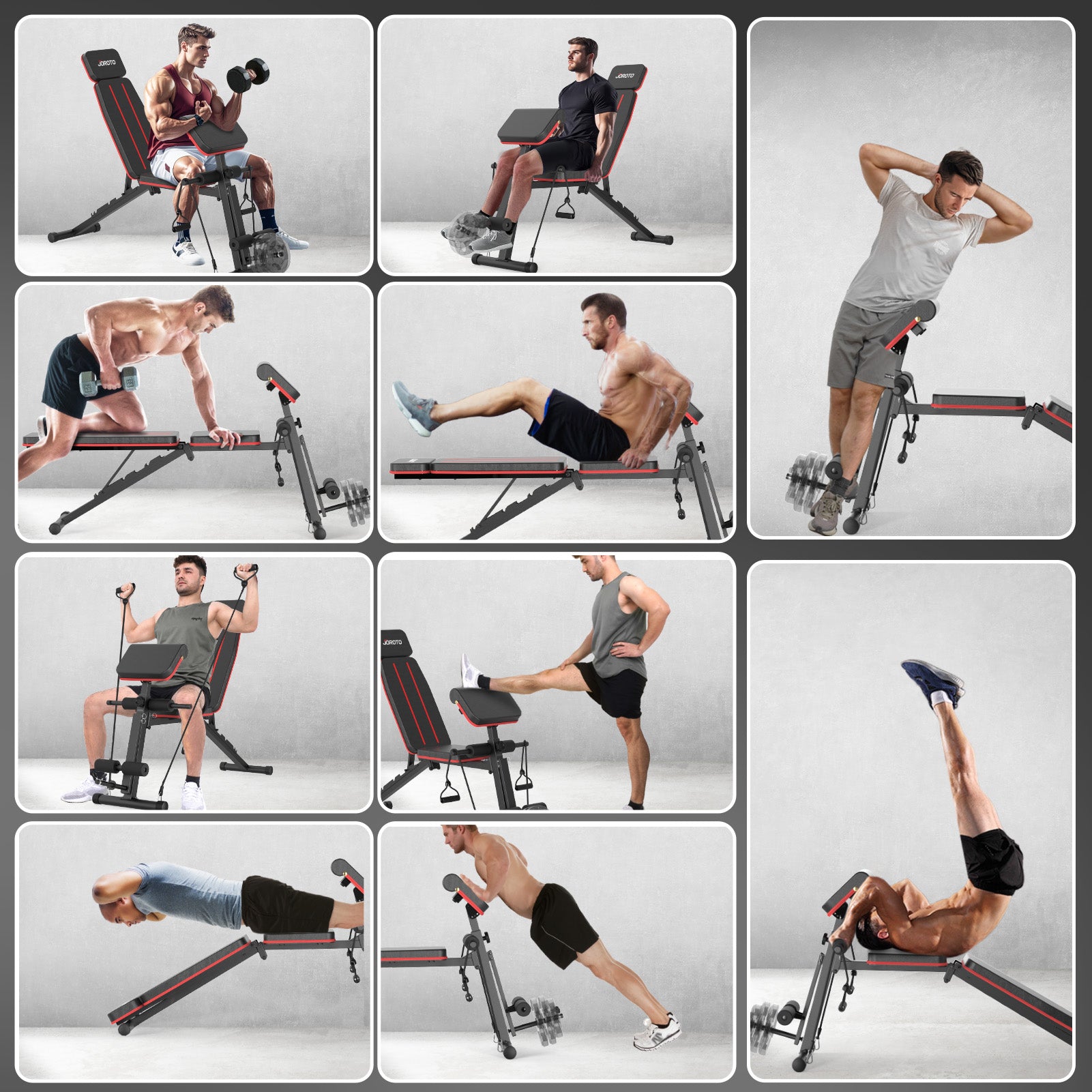Versatile Adjustable Dumbbell Bench for Home Gym - 400kg Support