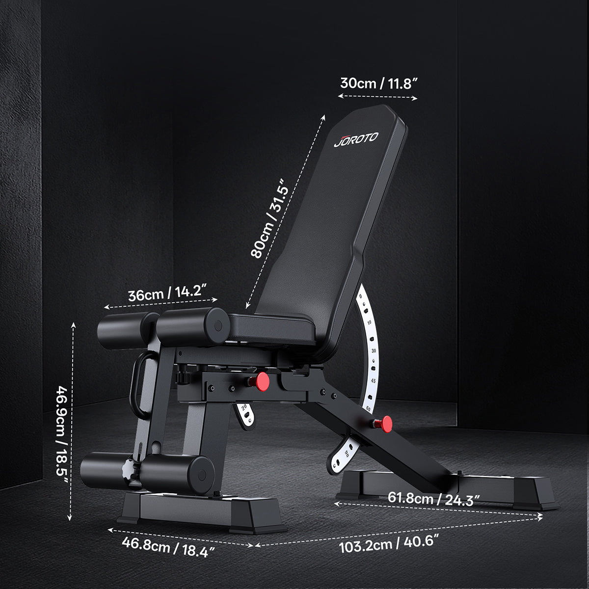 JORODO MD65 Verstellbare Hantelbank