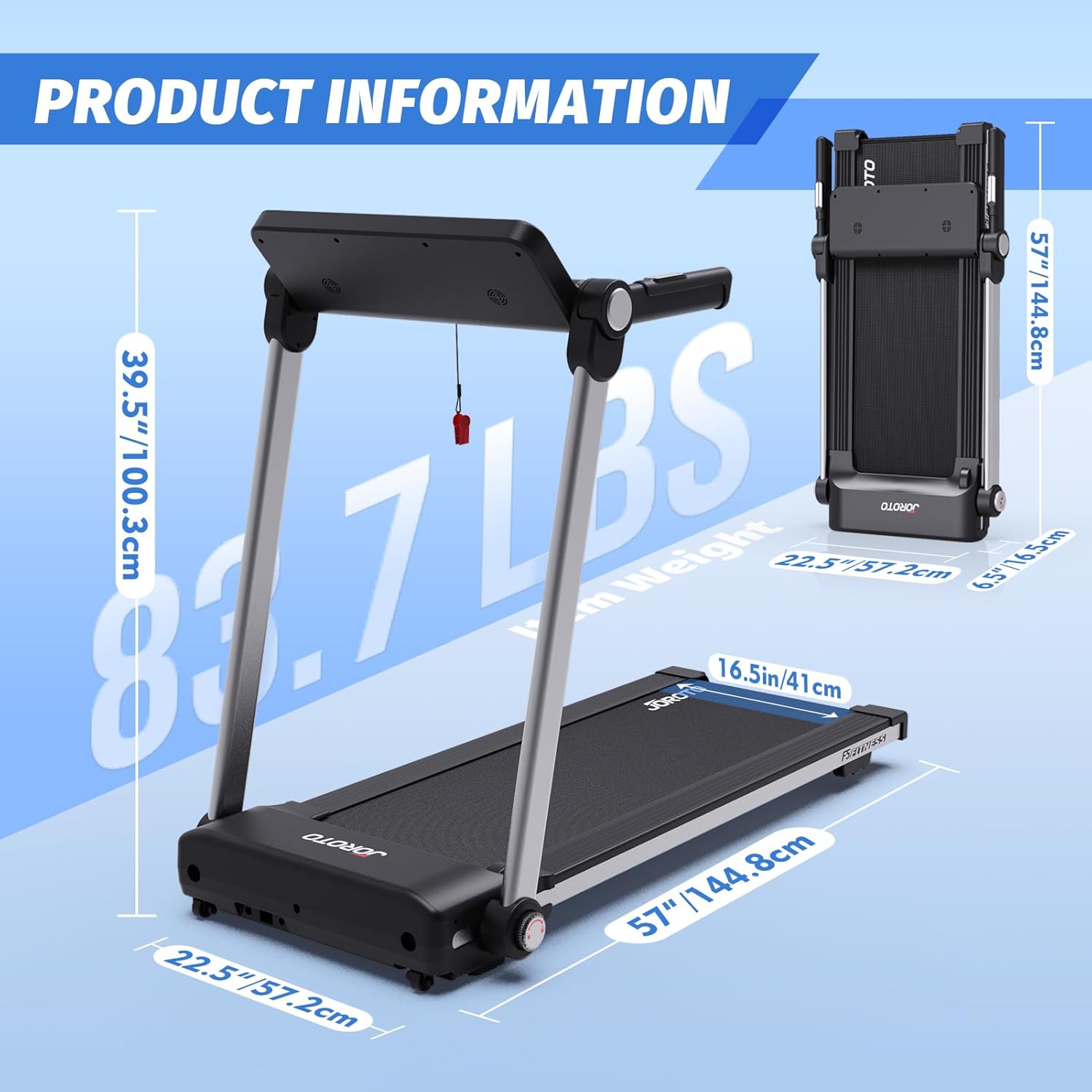 JOROTO F5 opvouwbare loopband