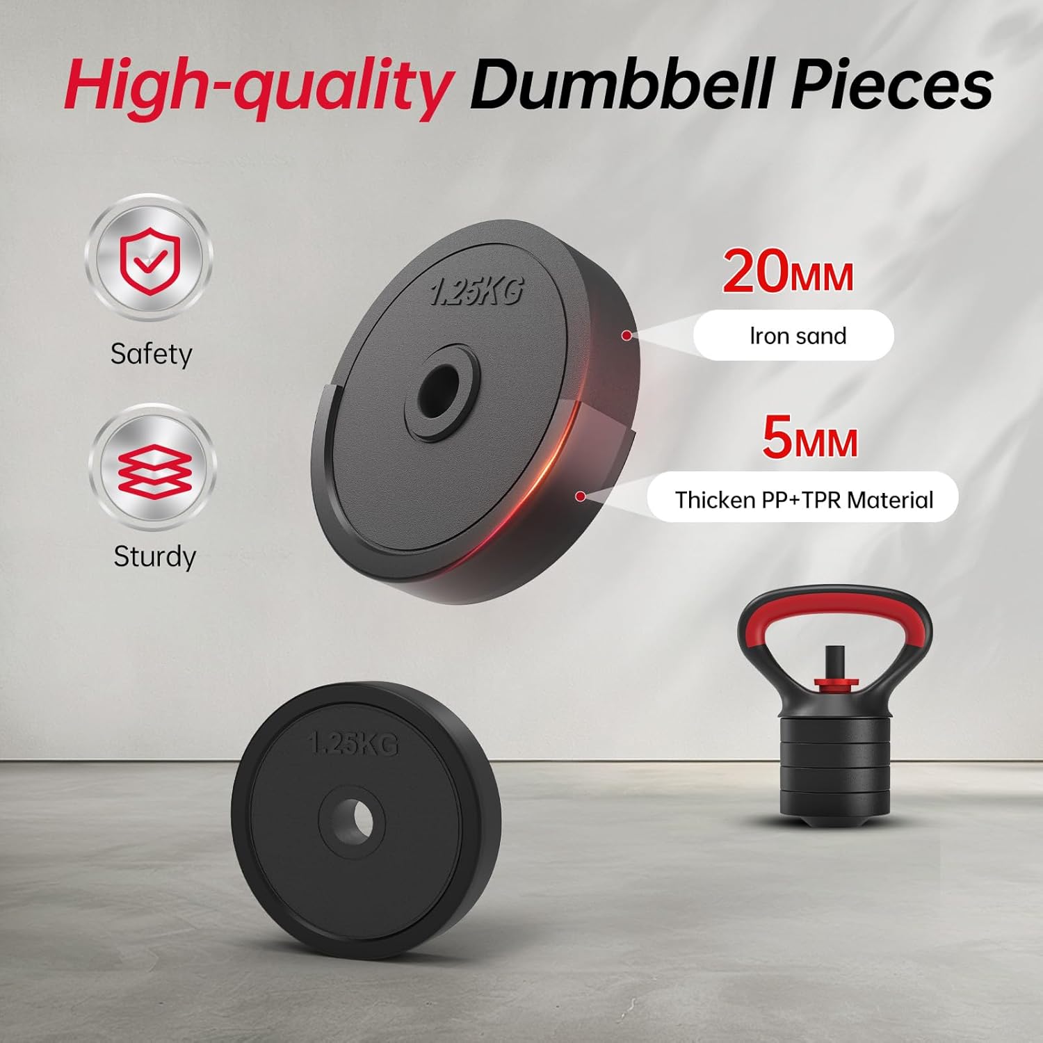 JOROTO JD10 Verstellbares 4-in-1 Hantelset 