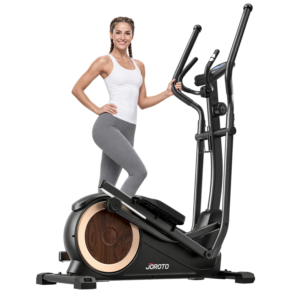 JOROTO JE50 magnetinis elipsinis kros-treniruoklis – 18" žingsnis ir 180 kg maksimali apkrova