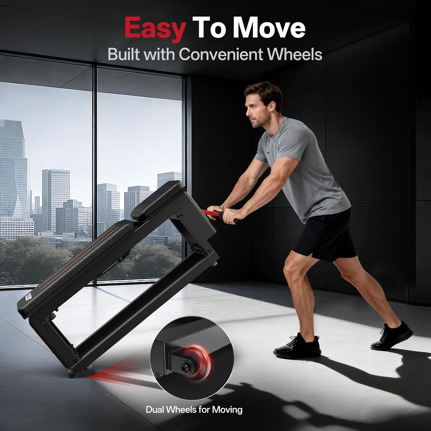 JOROTO MD85 Adjustable Weight Bench with Storage – 450 kg Capacity