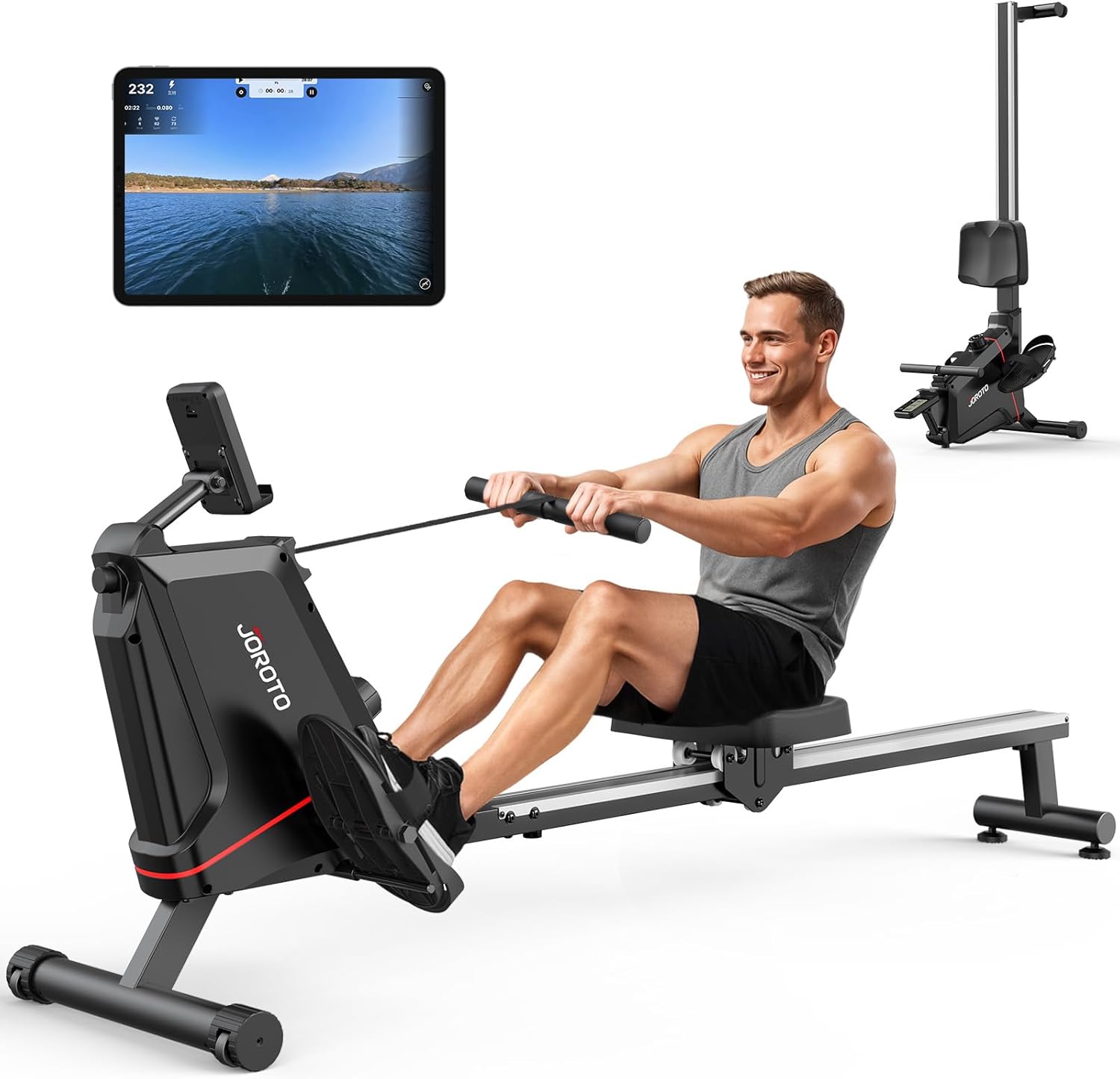 JOROTO JR30 Rudergerät: Ganzkörper-Fitness, bemerkenswert leise