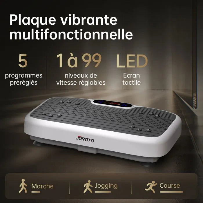 Plataforma vibratoria de cuerpo completo JOROTO JV35 con cuerdas de resistencia