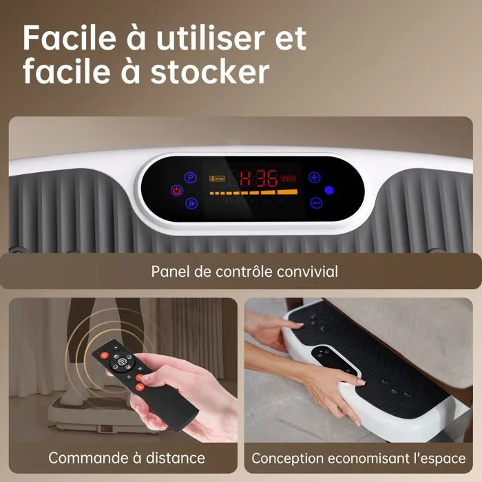 Plataforma vibratoria de cuerpo completo JOROTO JV35 con cuerdas de resistencia