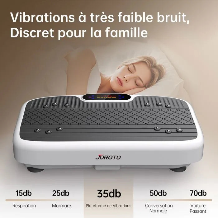 Plataforma vibratoria de cuerpo completo JOROTO JV35 con cuerdas de resistencia