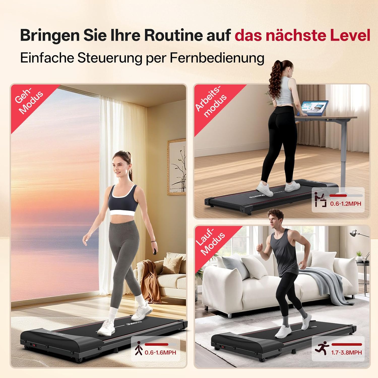 JOROTO JW20 3-in-1 Walking Pad Laufband