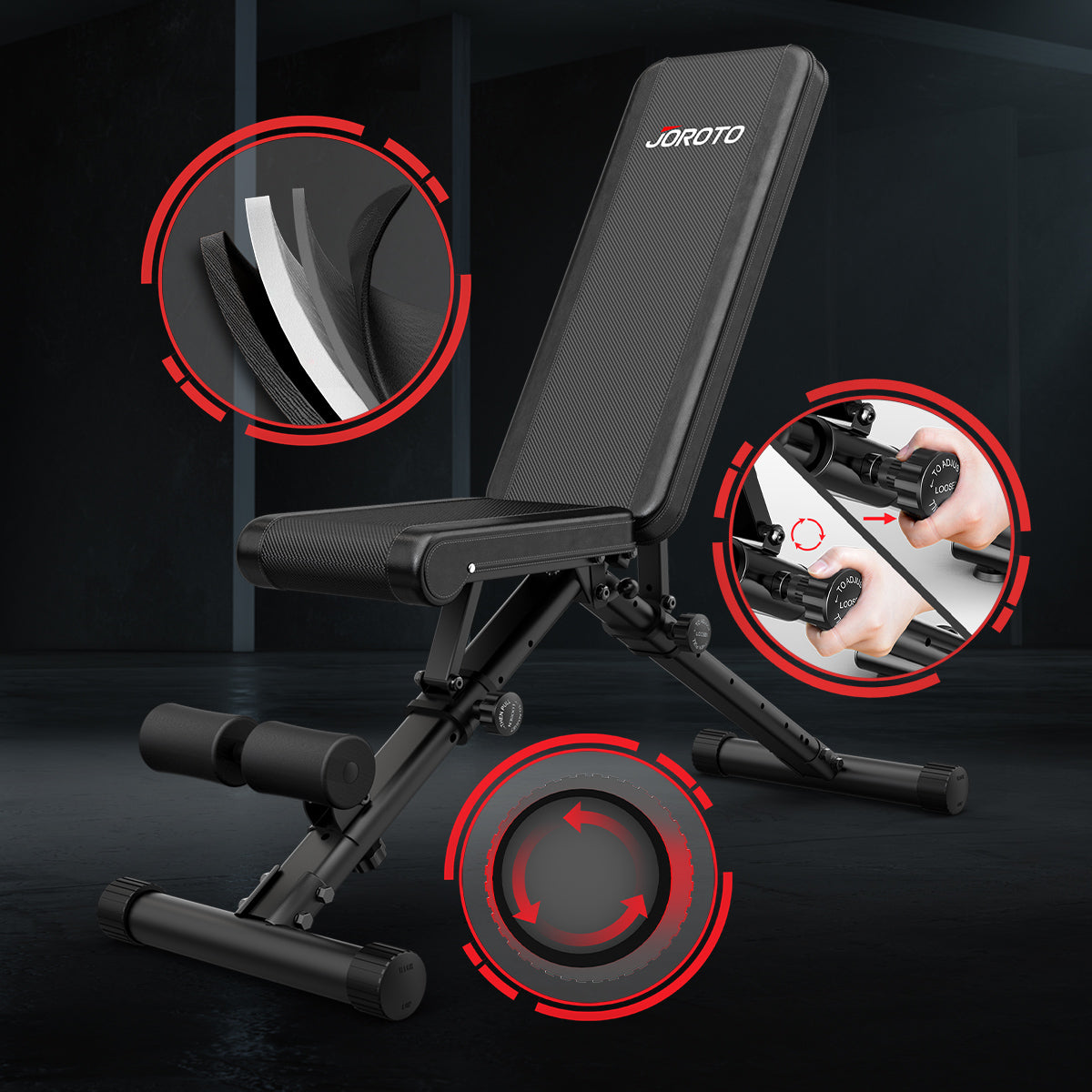 JOROTO MD35 Essential Adjustable Weight Bench