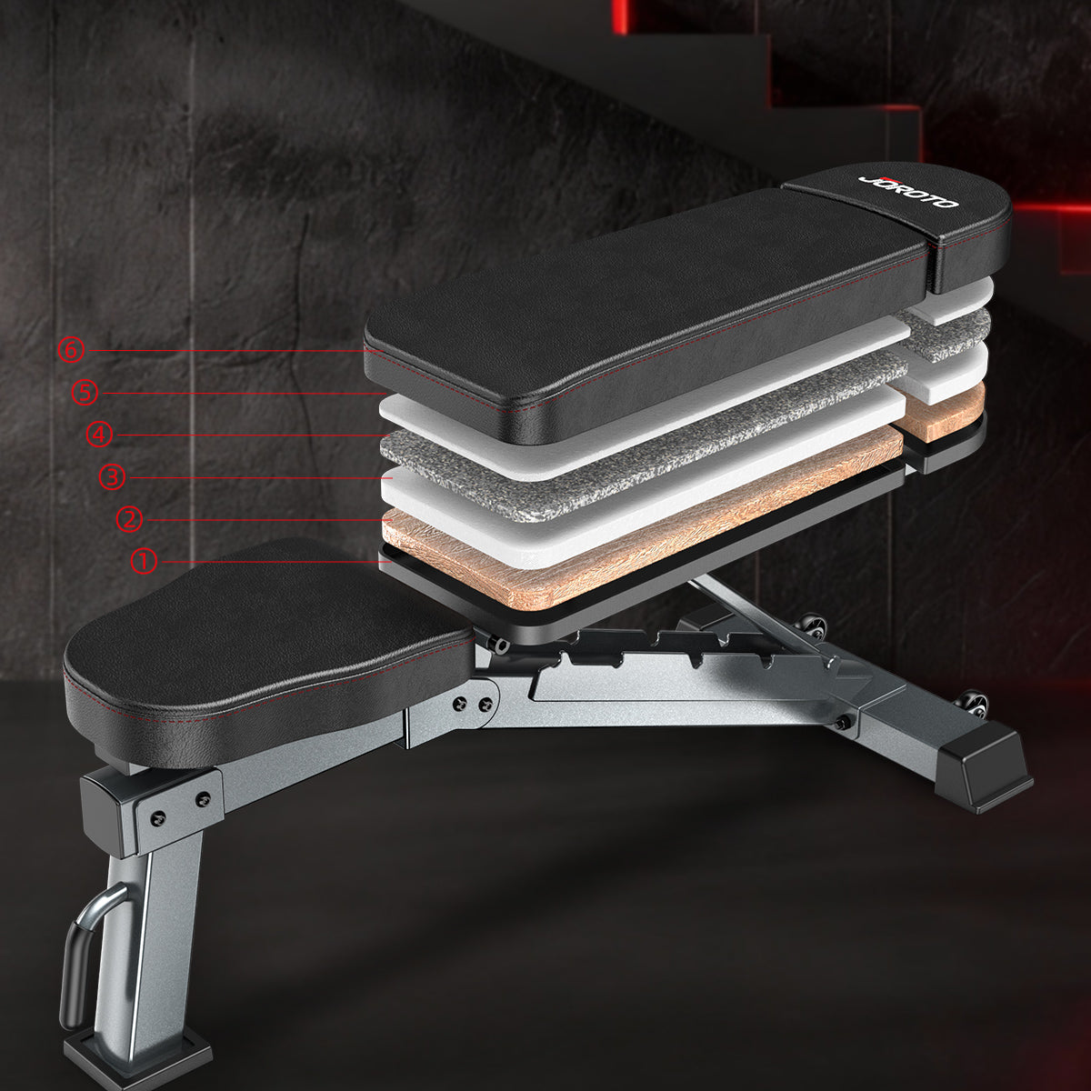 Banc de musculation réglable JOROTO MD80 Elite