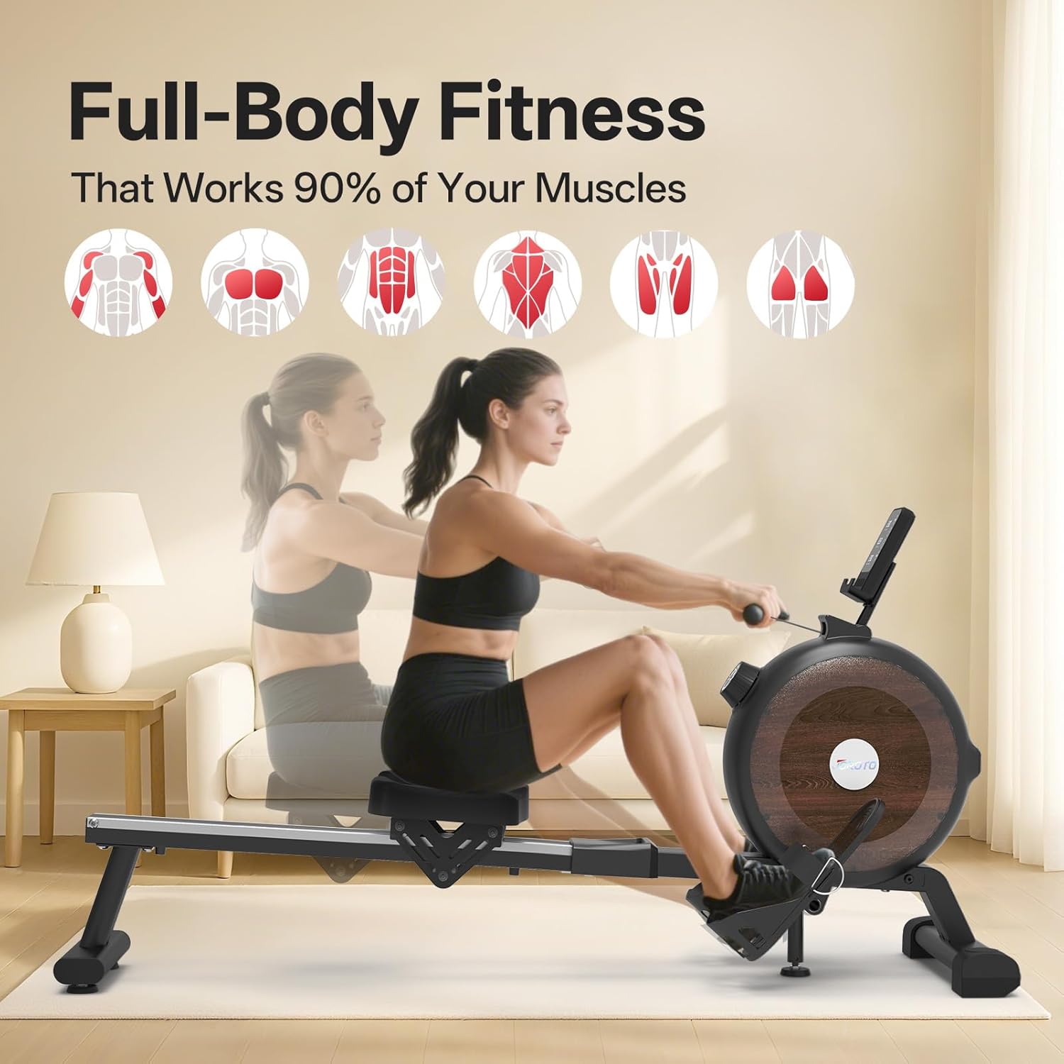 JOROTO MR20HB Compact Magnetic Rowing Machine