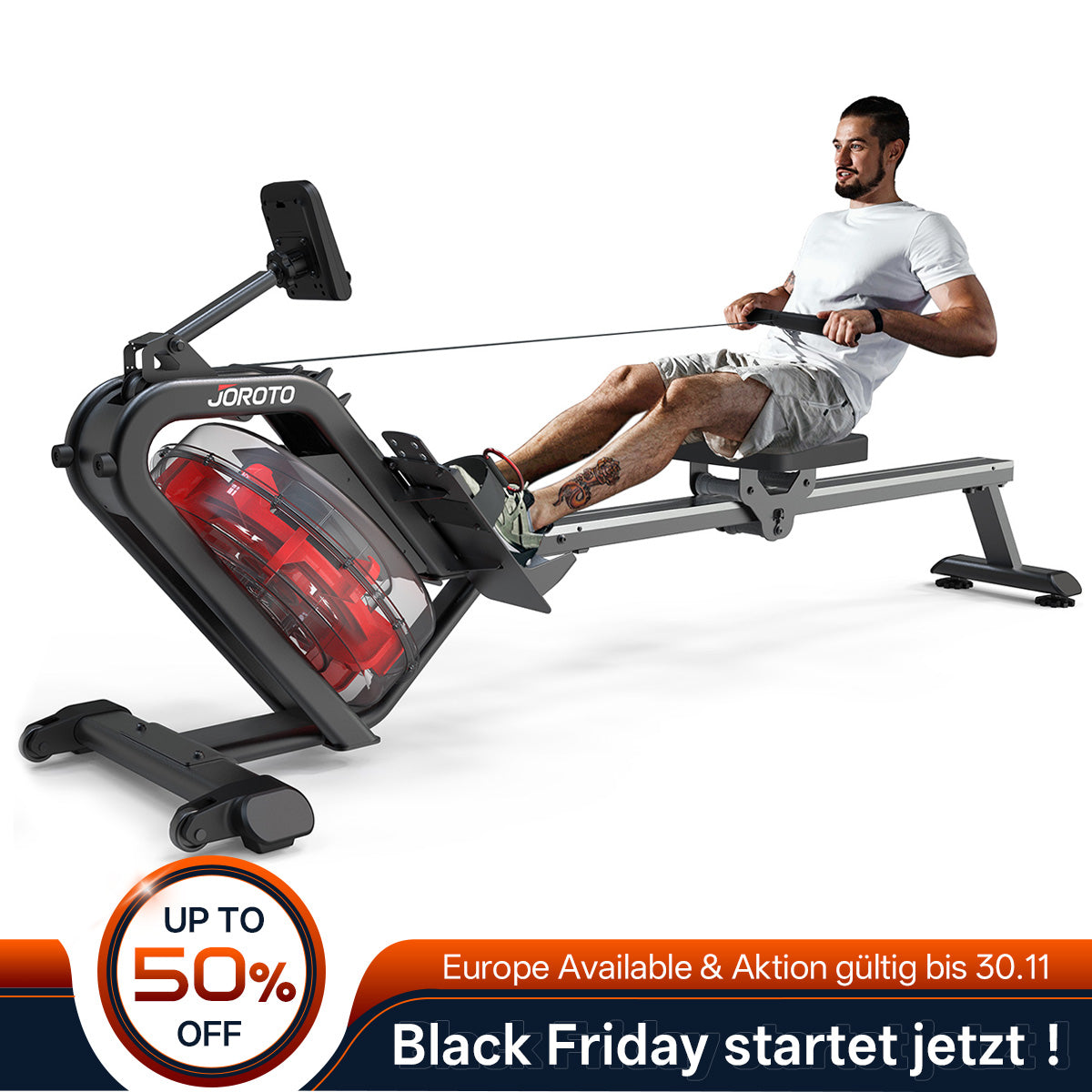 JOROTO MR26 Rudergerät mit Wasserwiderstand