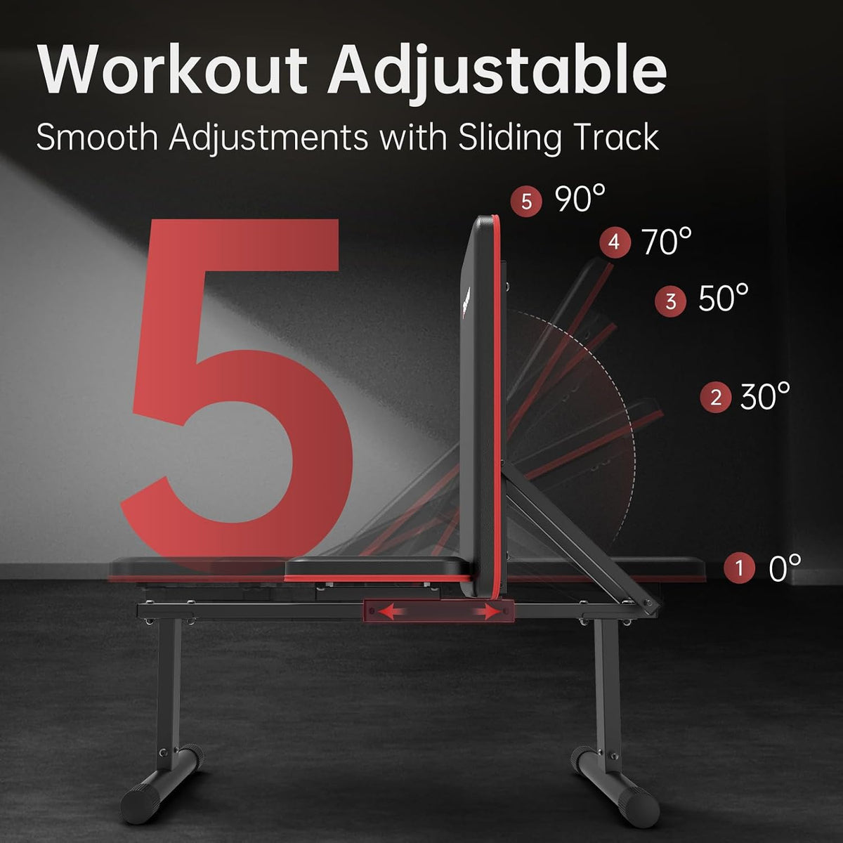 JOROTO Pasyou PB300 Adjustable Weight Bench 2 in 1