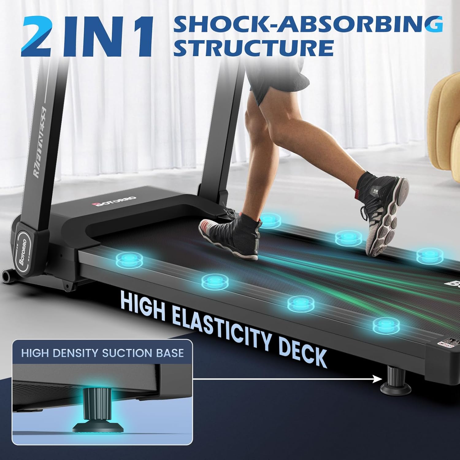 JOROTO BOTORRO R7 Cinta de Correr Plegable con Inclinación Automática del 18 % Inteligente
