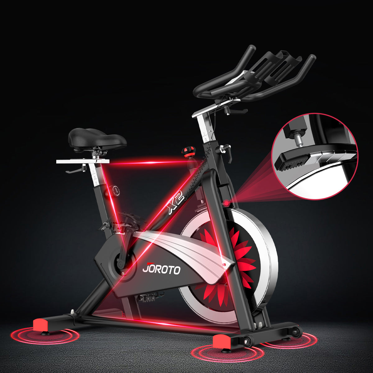 JOROTO X2 magnetische indoor cycling bike